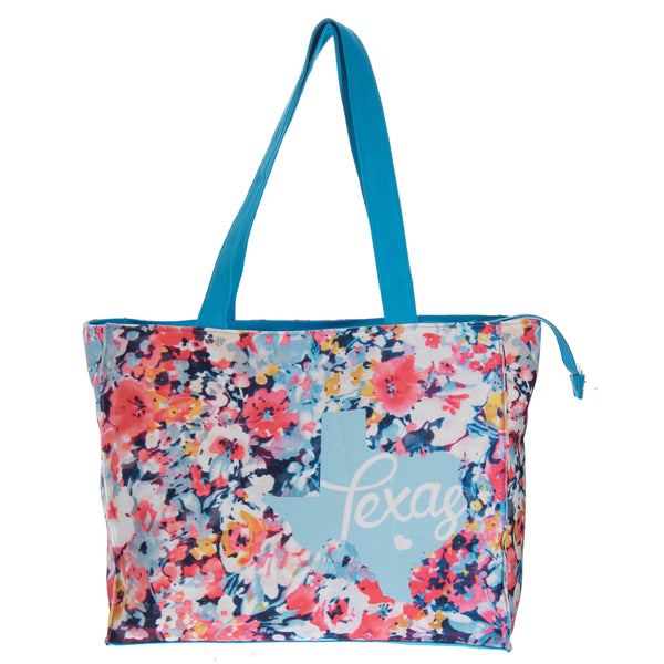 Digital Floral- Texas Medium Tote