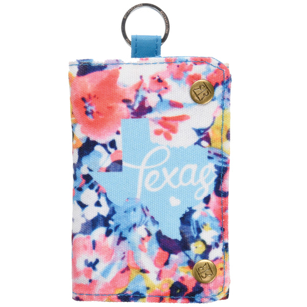 Digital Floral- Texas Tri Fold Wallet