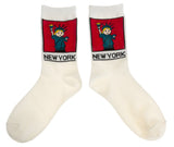 Statue of Liberty Cartoon- NEW YORK Socks