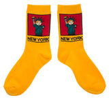Statue of Liberty Cartoon- NEW YORK Socks