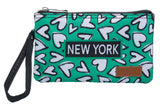 Hearts Collection Wristlet- New York